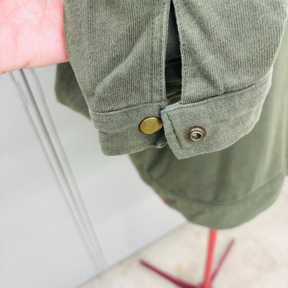 Old Navy Soft Lined Utility Shirt/Jacket Army Green Snap Closures Pockets sz XL - Picture 9 of 13